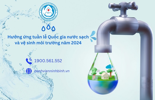 Hưởng ứng Tuần lễ Quốc gia nước sạch và vệ sinh môi trường năm 2024.